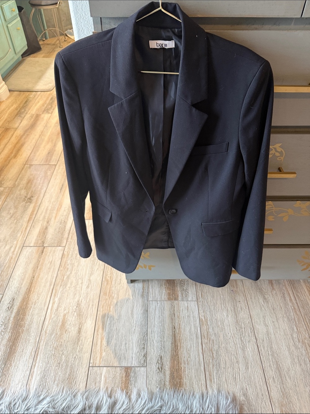 Bar III Black Women's Single-Button Blazer